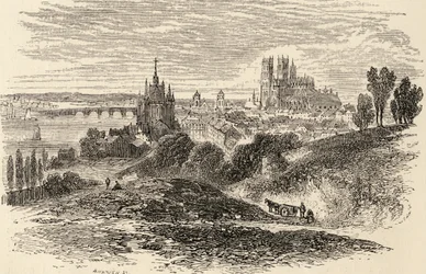 Orleans, Francia, ilustración de 
